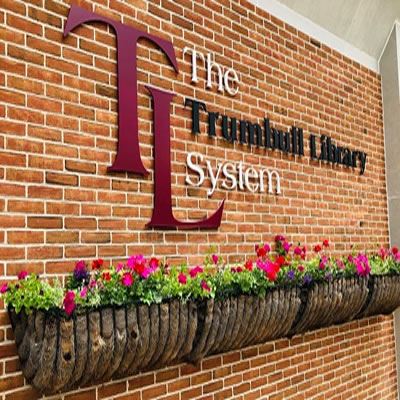 Trumbull Library Sign Image