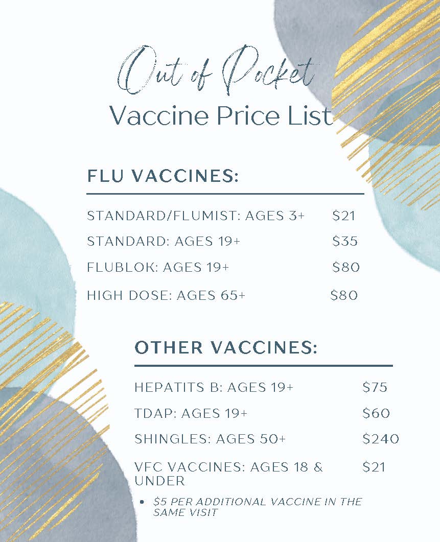 Vaccine Price List